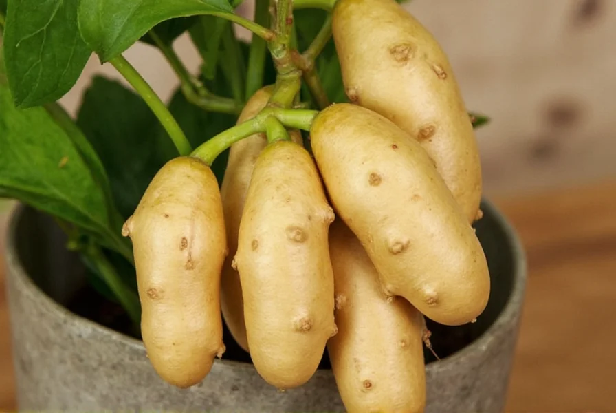 Healthy ginger plant showing vibrant green shoots emerging from soil