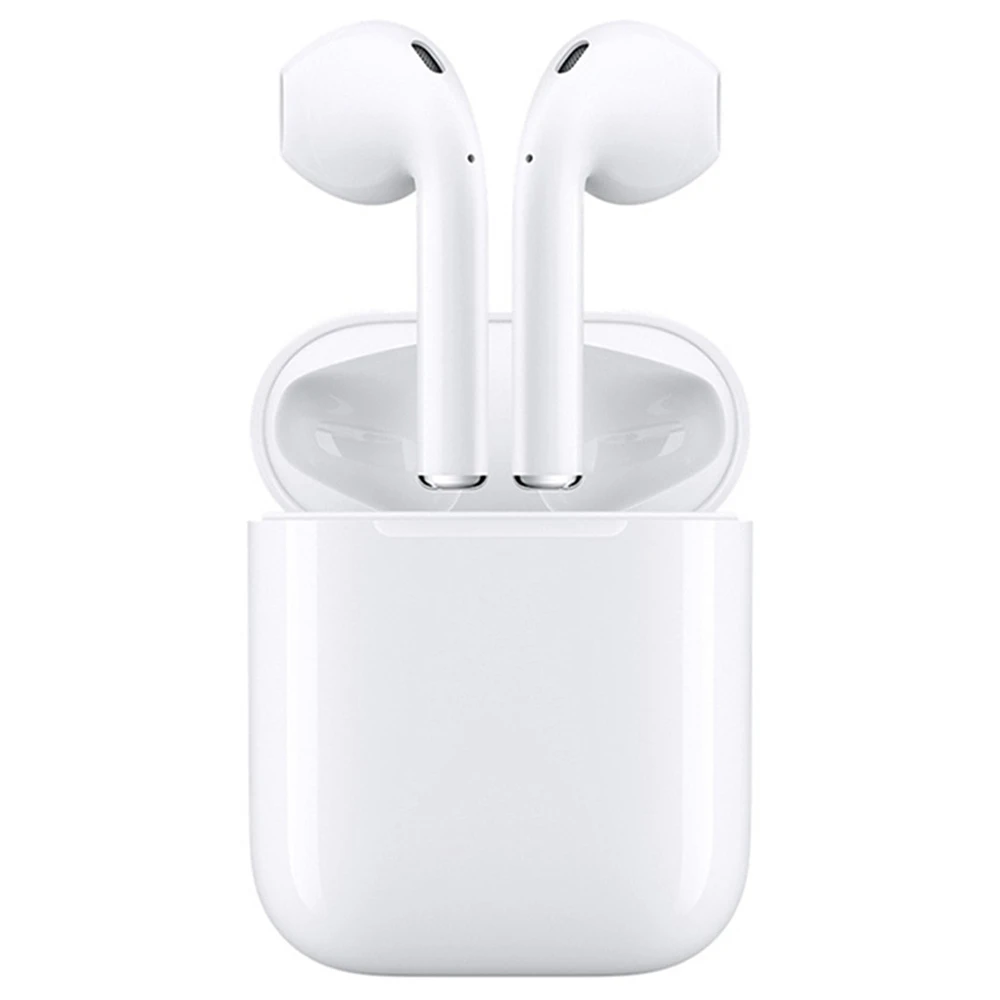 

White Color Glossy Version i12 TWS Wireless Earbuds Portable Earphone Binaural Call Version Headphone