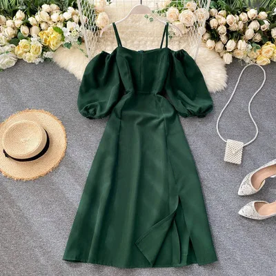 

2020 Autumn Women Fashion Off Shoulder Party Dress