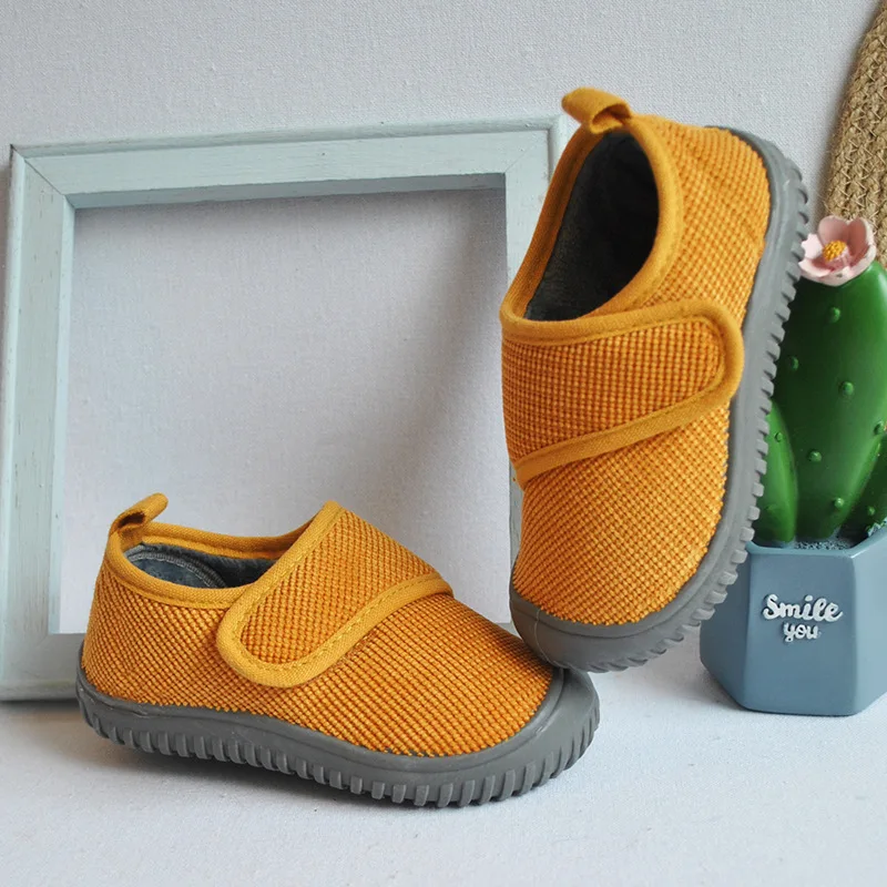 

sh12341a 2021 Newest Winter Autumn Shoes Kids High Quality Toddler Girl Baby Boys Fur Cotton Indoor Shoes