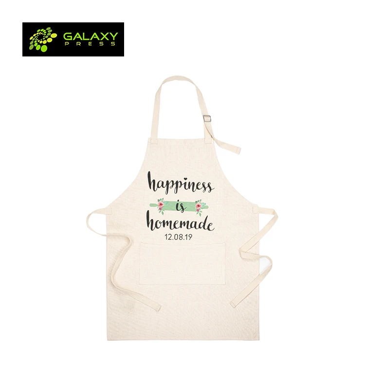 

New Arriving DIY Sublimation Print Linen Adult Apron