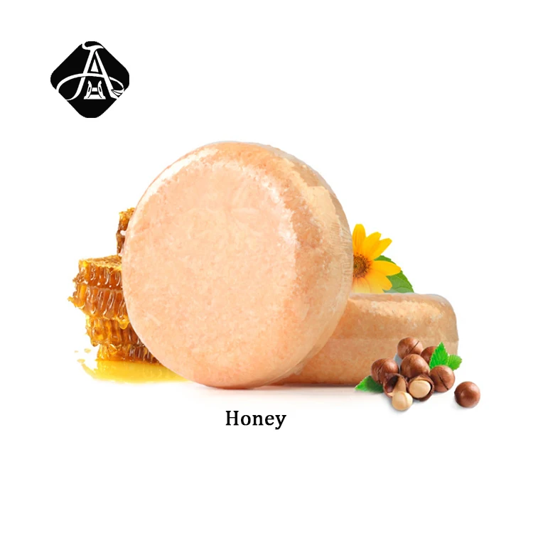 

AH Hot Selling Herbal Honey Orange Shampoo Soap Bath Solid Shampoo Soap Bar