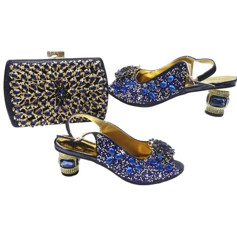 

Nigeria ladies designer matching shoes and bags for party, Royal blue,gold,fushia pink,green,sliver