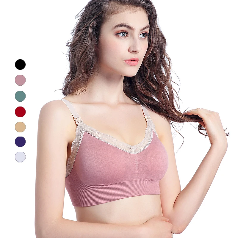 

OEM Service Multicolor Breathable 11 Colors Maternity Women Sexy Nursing Bra
