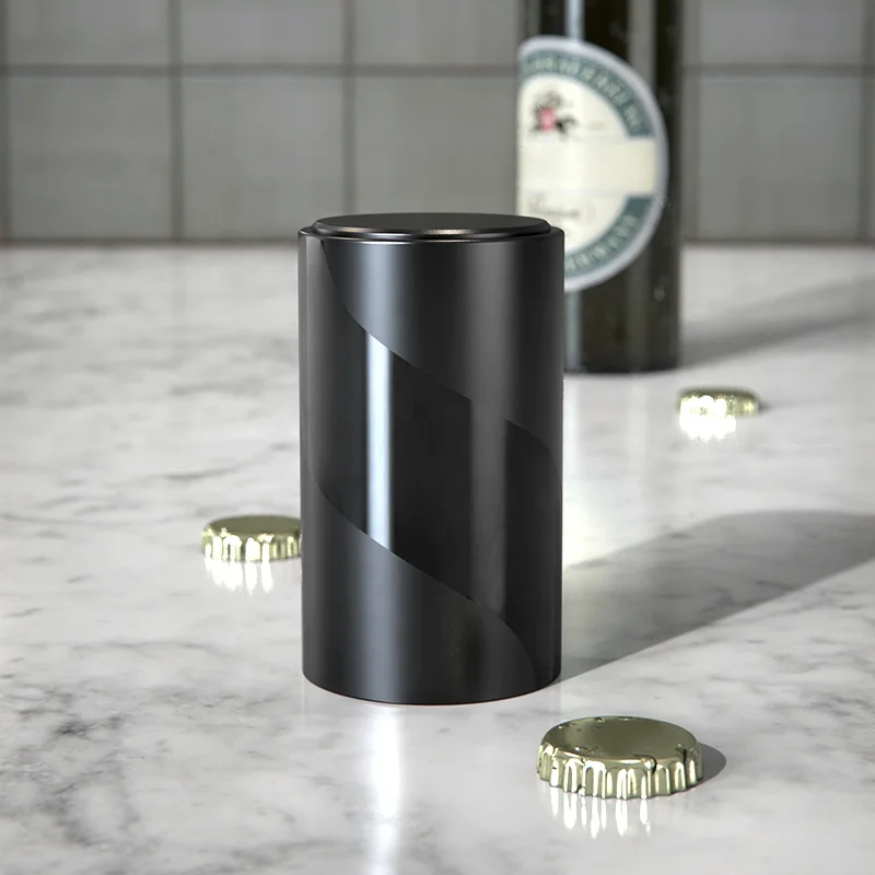 

KLT 2021 new beer bottle opener mini black beer opener
