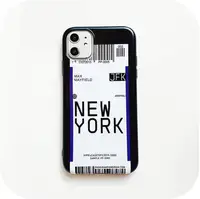 

2020 City Bar Code Tourism Label Case for iPhone 11 11pro 11 pro max Air Tickets Soft TPU Phone Cover Coque