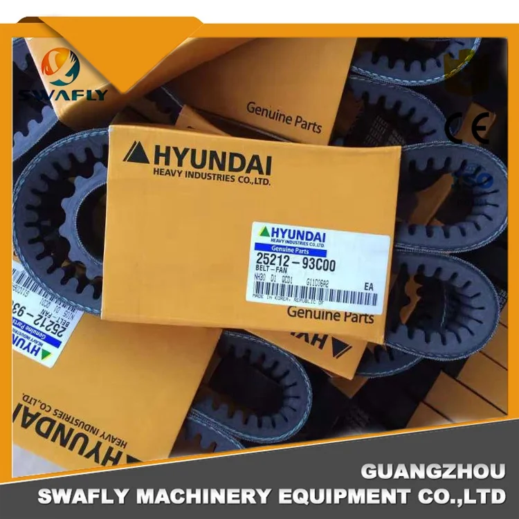 hyundai excavator 210 fan belt number