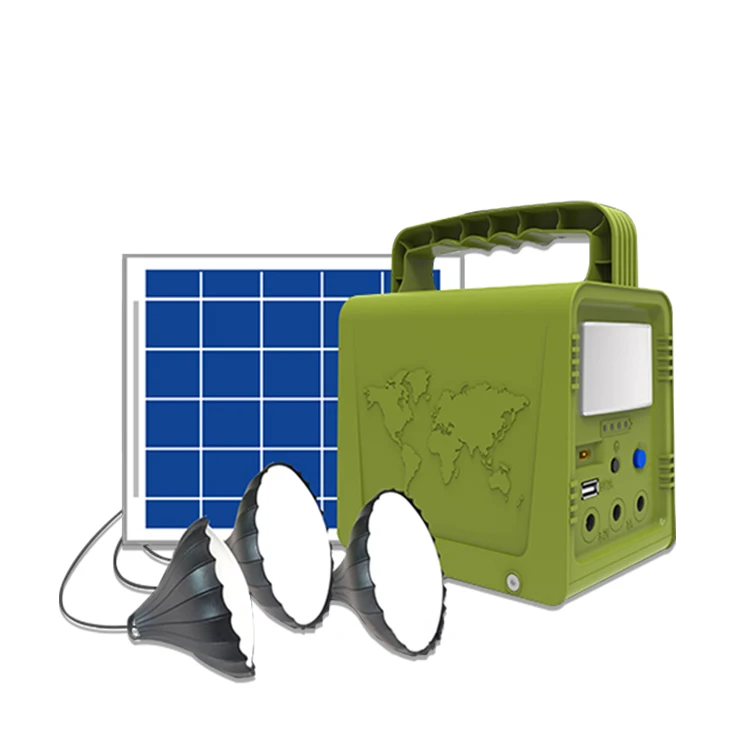 

Cheap Mini Portable Power Station Solar Generator with 5W 18W Solar Panel Flashlights for Outdoor Camping Home Emergency back up