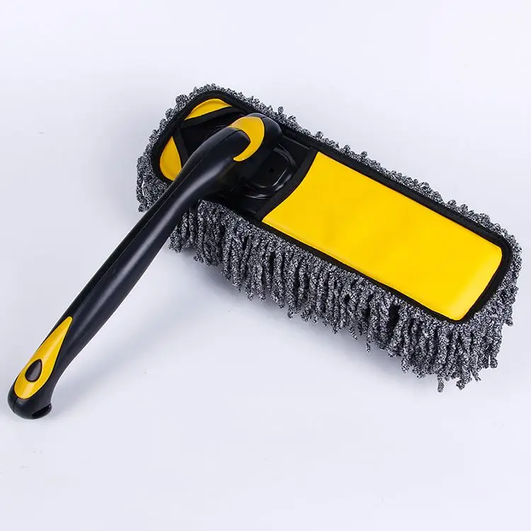 
portable microfiber rotating car cleaning duster rwith Long Handle 