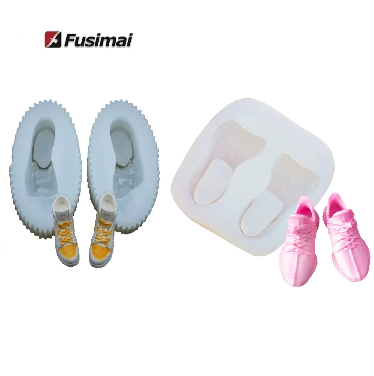 

Fusimai Simulation Sports Shoes Moulding Wax Moulds Nike Silicone Coconut Sneakers Decorative Candle Mold, Customized color