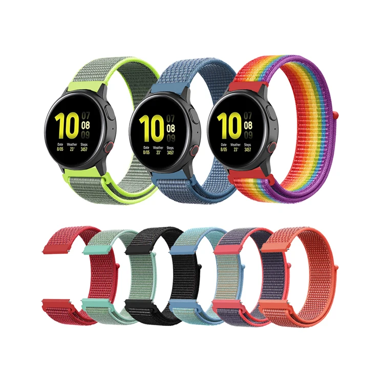

20mm 22mm Universal Woven Nylon Replacement Band Sport Strap for Smart Watch