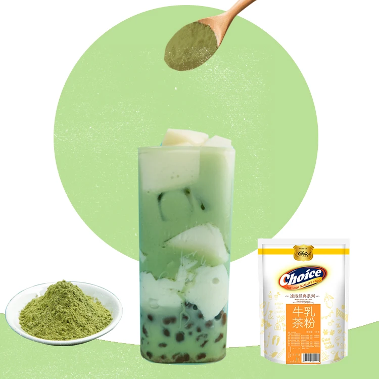 

Green Tea Matcha Bubule pearl tea Milktea powder, White
