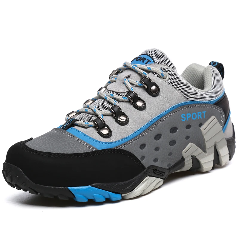 

New PU hiking hiking boots men's outdoor hiking shoes, Drak blue, green ,pink,blue