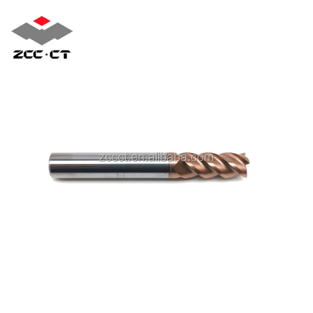 Zccct Solid Carbide Endmill Hmx4ed6.0 High Feed End Mill Cutters