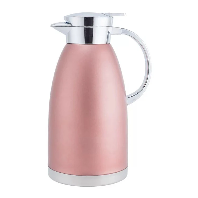 

Custom logo high quality SUS 304 201 stainless steel anti dust Insulated thermal coffee server thermos coffee pot