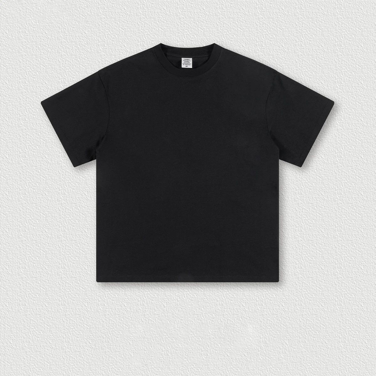 Rightdo Oversized T-Shirts 305GSM Heavyweight Plain Knitted Cotton 100% Combed Cotton Drop Shoulder Big Tall High Street Style