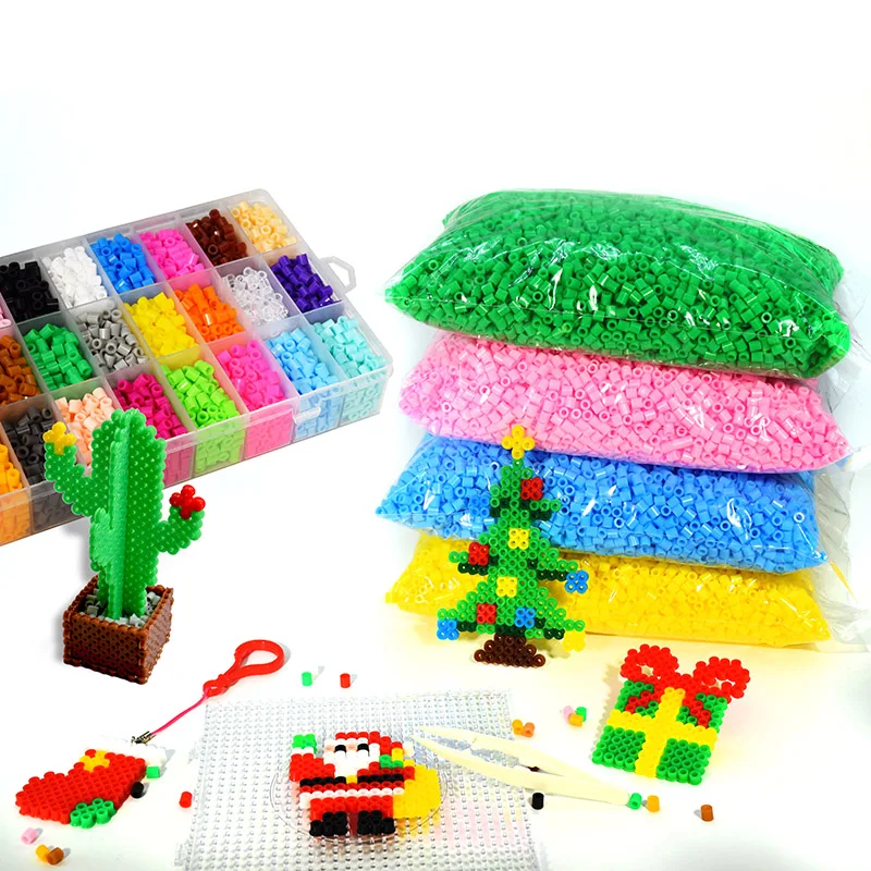 57 Color Plastic Perler Beads Bulk Diy Perler Toy Wholesale 5mm Non