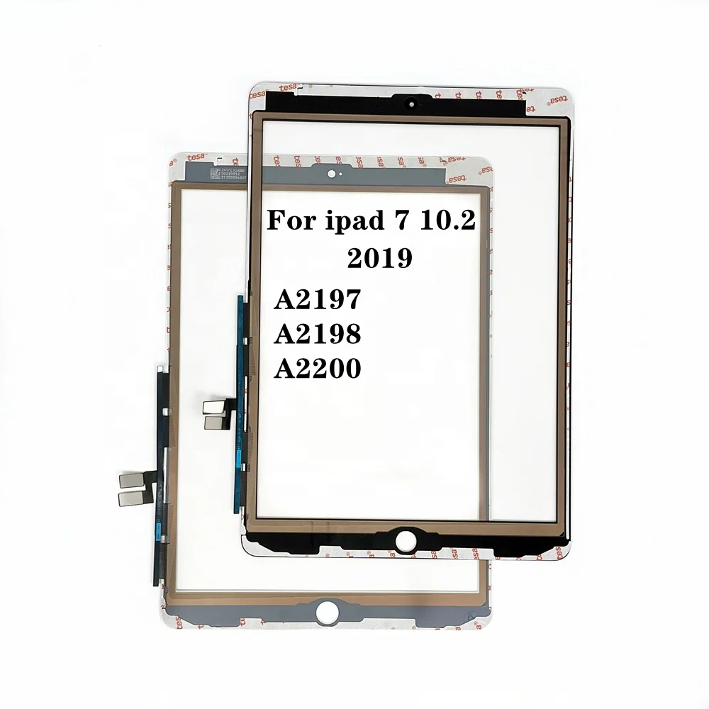 

Original Touch Screen for iPad 7 10.2 2019 A2197 A2198 Touch Screen Front Glass Digitizer Display Screen Panel Assembly Replace