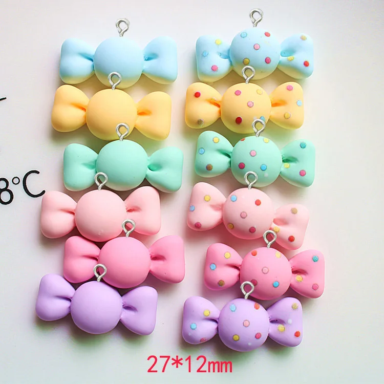

Simulation candy mini food resin charms pendants for bracelets necklace earrings jewelry making flat back cabochon