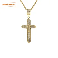 

Stainless Steel Gold Plated Cross pendant