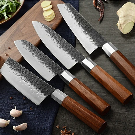 

2021 The New carbon steel cleaver knife handmade knife kitchen stainless steel butcher chef knife set