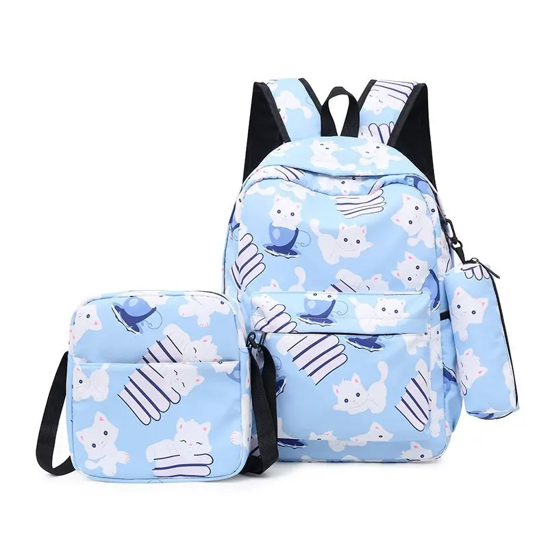 

Fashion Casual High Quality School Student Bag Outdoor Three Piece Set Backpack, Picture