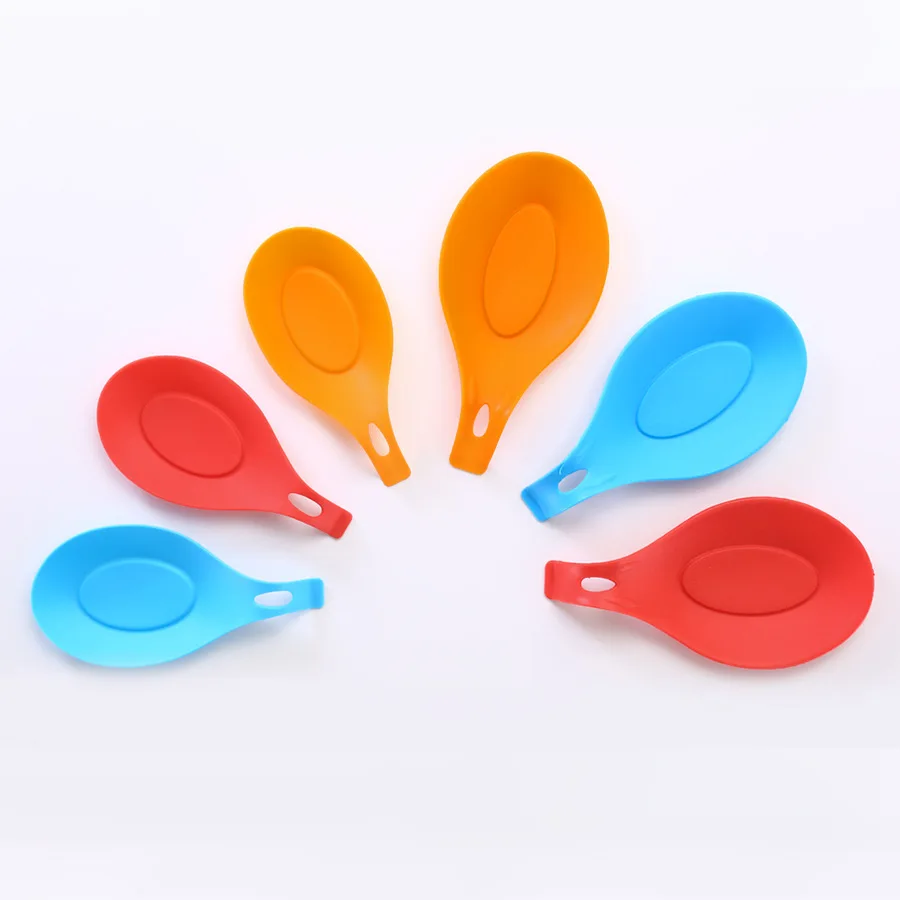 
Silicone Ladle Holder Large Almond Shape Heat Resistant Flexible Kitchen Utensil Soup Spoon Rest 