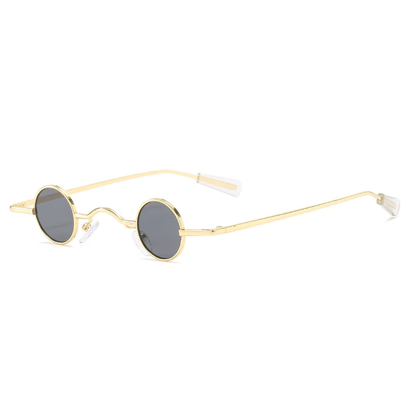 

Hiphop Fashion Small Round Metal Women Men Sunglasses Shades