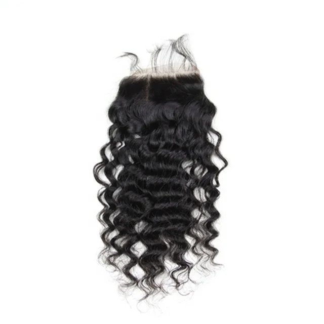 

Fast Shipping Mink Brazilian Hair Raw Indian Hair 4x4 Deep Curly Lace Closures Human Hair Closure