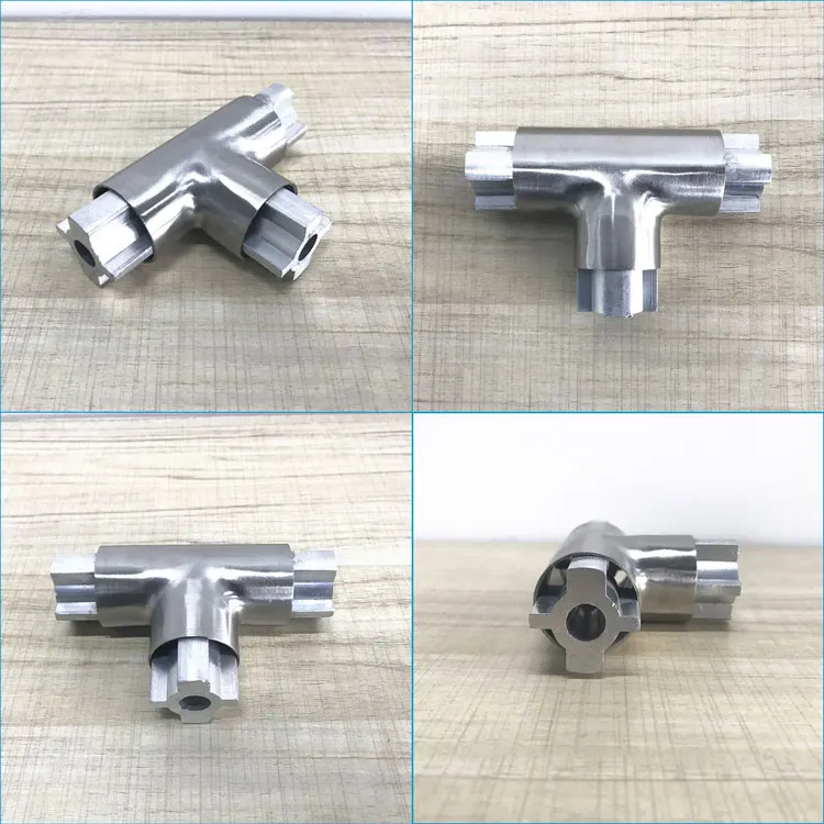 Hot Sell 304 Stainless Steel Toilet Cubicle Partition Headrail Top Bar Channel Connector