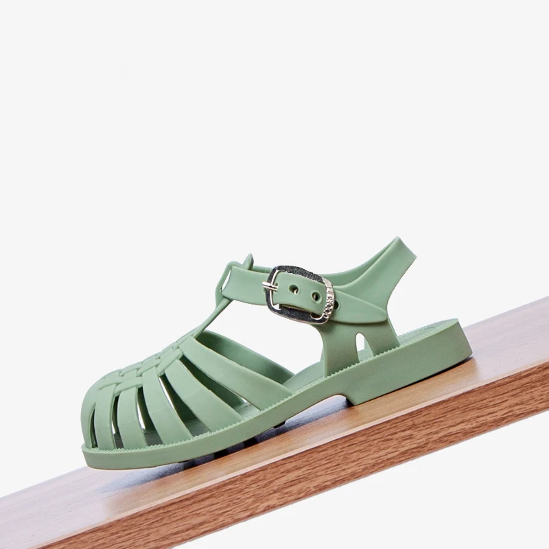

Girls fashionable new type comfortable summer beach pvc jelly sandals for toddler kids