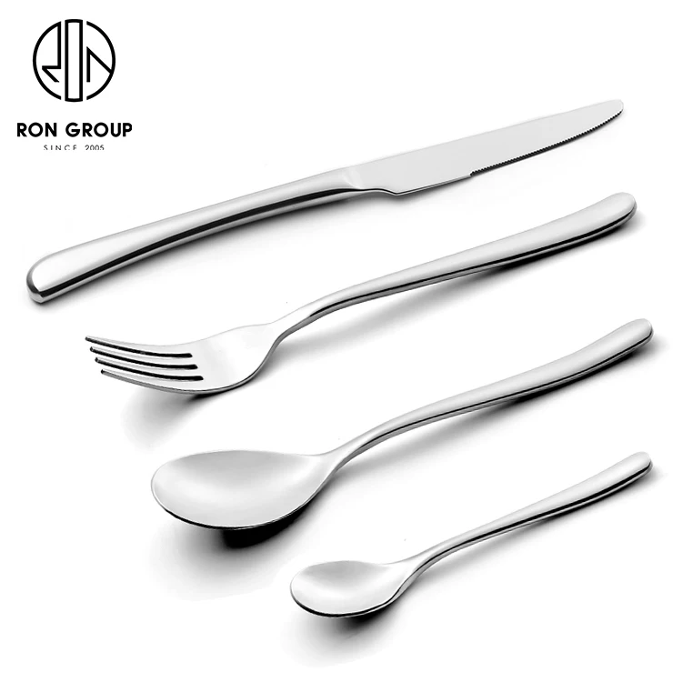 

Wholesale High Quality Stainless Steel Silver Color Restaurant Cutlery Set