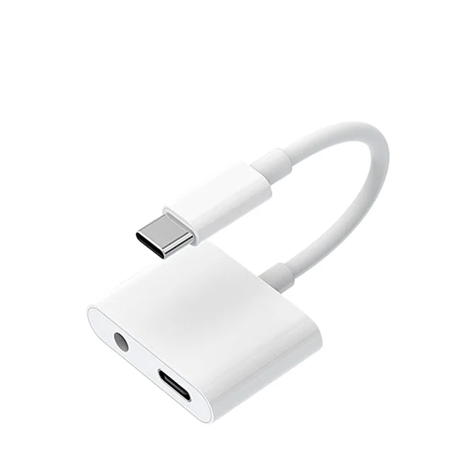 

Light ning to 3.5mm Aux Headphone Jack Adapter Audio Splitter Adapter Cable for iPhone, White