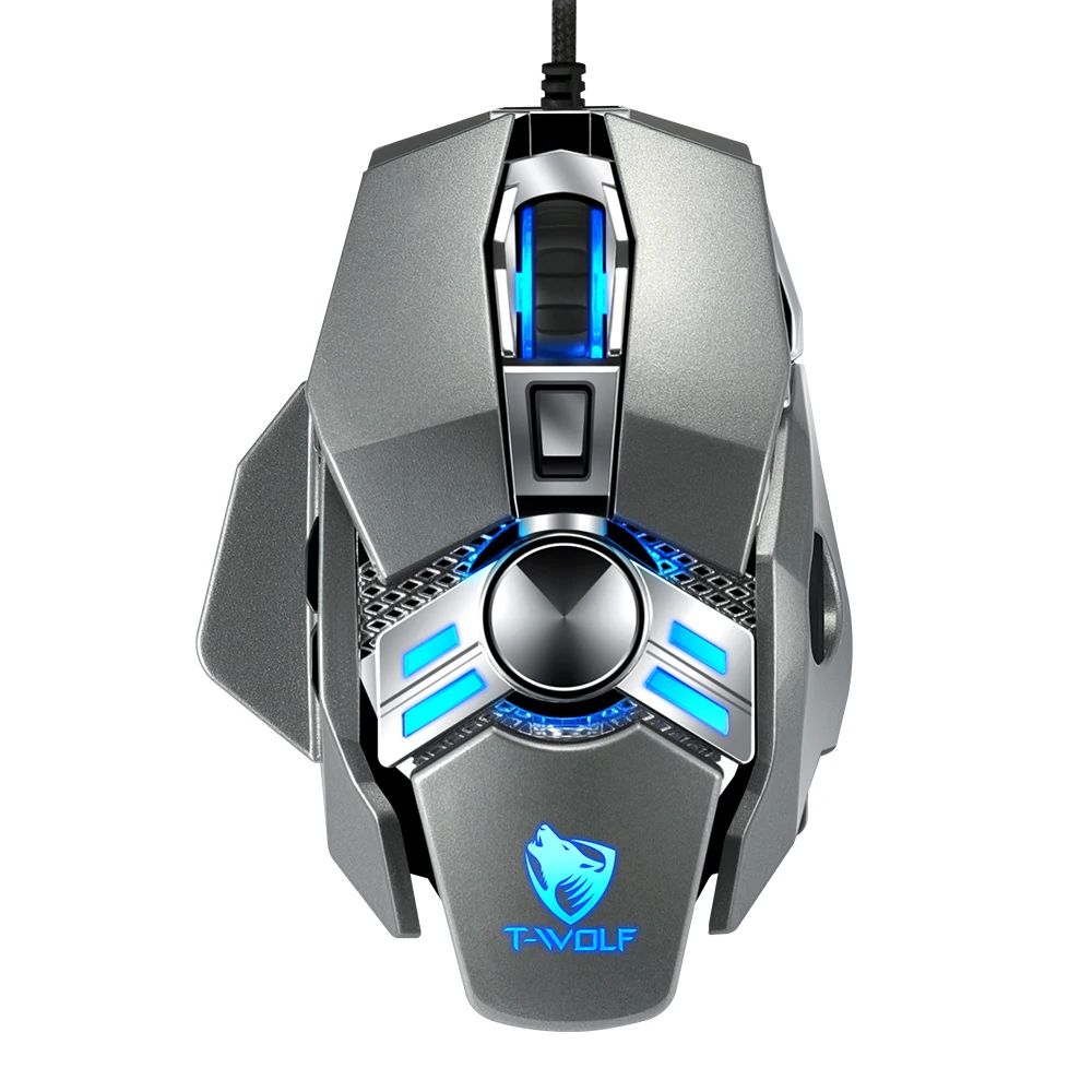

Whosesale customizing pc progarmable wired 6D optical mouse gamer USB optical gaming computer mouse, Black, gray