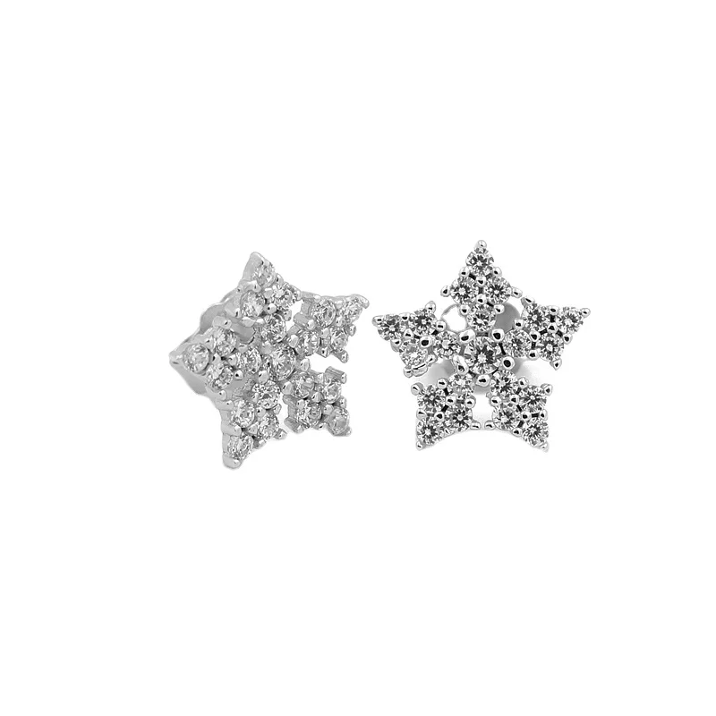 

Fashion Look Matching 925 Silber Ohrringe Silver Earrings with Clear CZ Stones