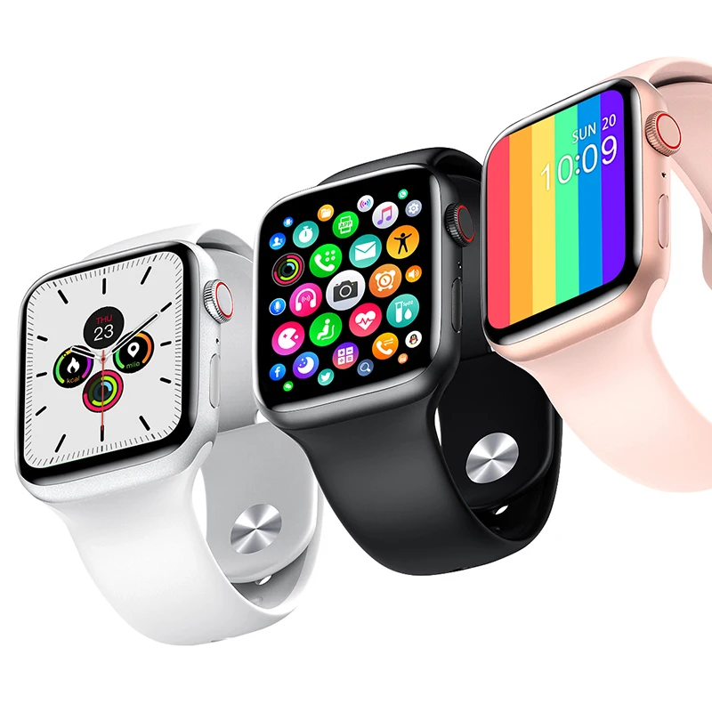 

W66 Smartwatch iwo14 14 reloj inteligente W66 pro plus 44mm watch series 6 Smartwatch w66 Smart watch, Black white