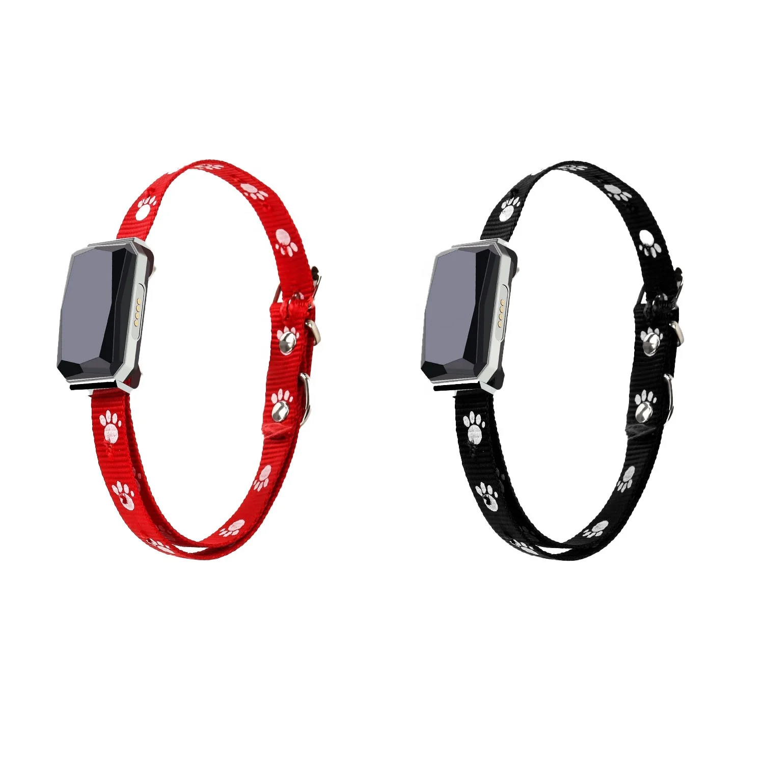 

Mini GPS Dog Collar Waterproof WIFI Tracker BT Pet GPS Trackers Cat Dog Collar, Red,black