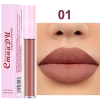 

CmaaDu 6 colors matte lip gloss waterproof matte long lasting liquid lipstick colorfast no stick cup lip gloss pink tube