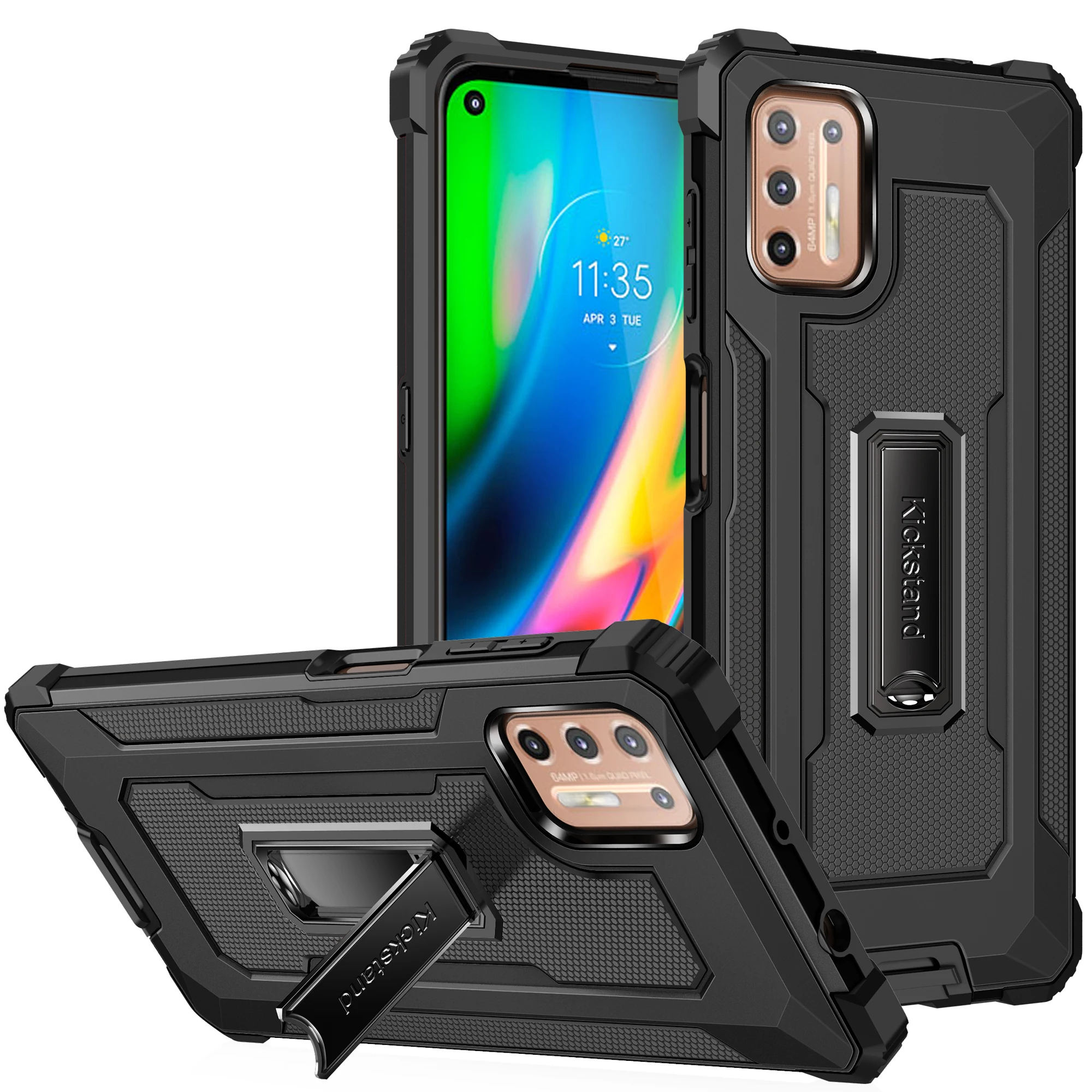 

TPU PC Hard Armor Bracket Mobile Back Cover for MOTOROLA E7 G8 G9 Plus POWER Cell Phone Cases