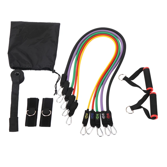 

11 pcs Fitness Exercise Set Latex Resistance Band sets