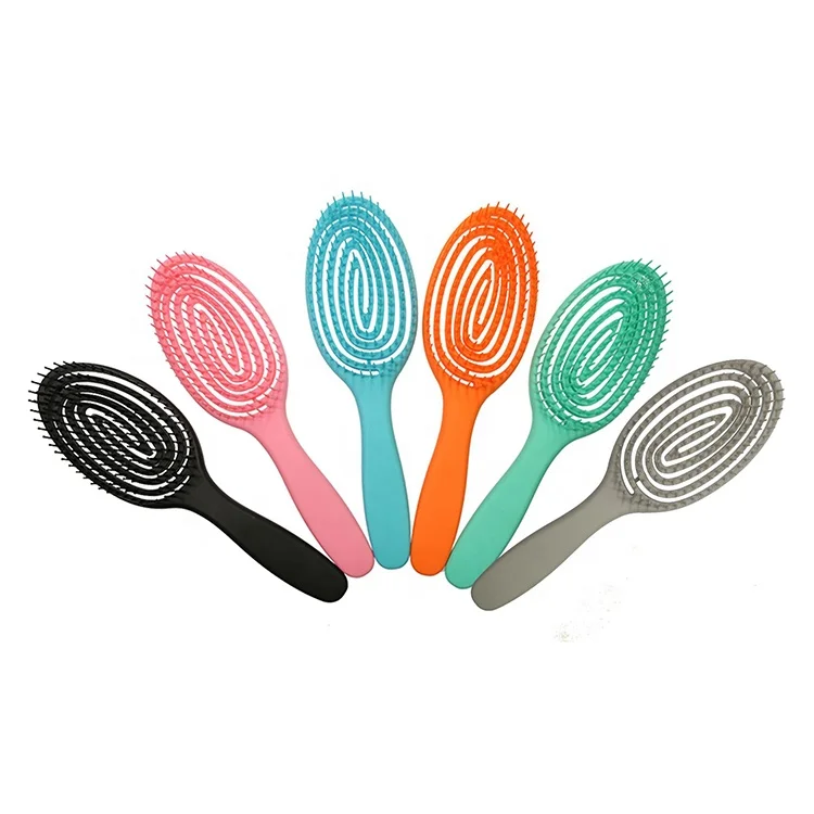 

Hot Sale Products Custom Colorful Women Hair Care Brush Hair Massage Brush Detangling Hair Brush, Black,green,purple,pink,blue,customized color