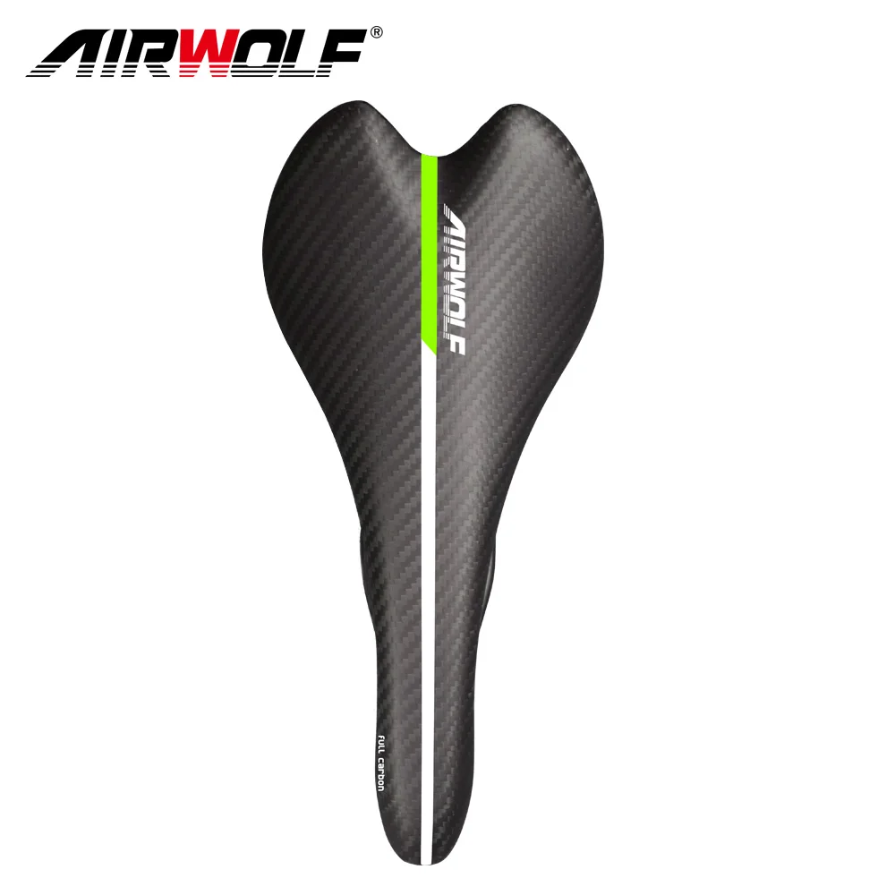 

AIRWOLF Carbon Fiber Saddle Road Bike Saddle 117g Lightweight Seat Cycling Parts Bike Saddle 3K Matte Bike Seats