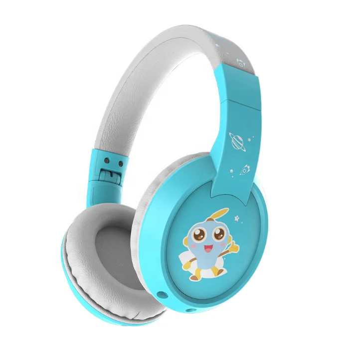 

Professional Children Headset Education Wireless Bluetooth Music Voice Kids Headphones With Cute Sticker