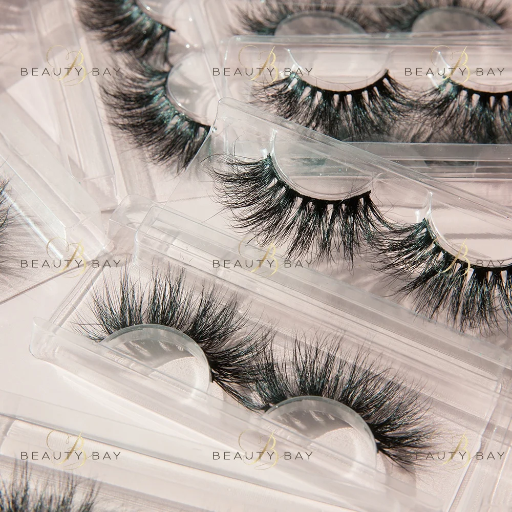 

wholesale private label false eyelash 25mm mink eyelashes vendor with customized boxes, Natural black