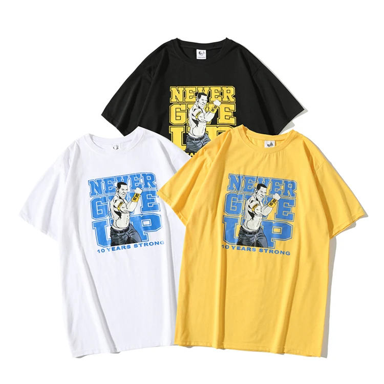 

High quality wholesale designer man graphic t-shirt streetwear digital printed fashion men's t-shirts, Multi colors