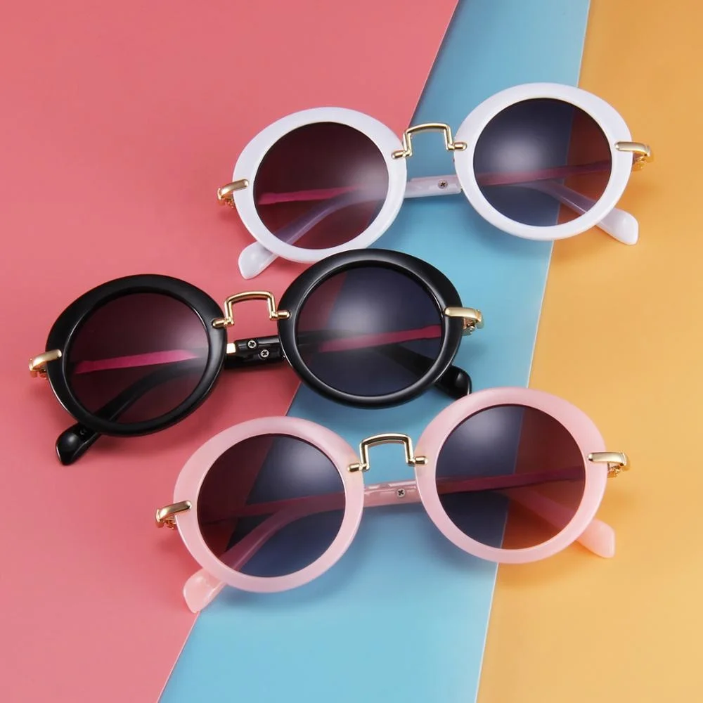 

Hot selling UV400 flexible round kids eyewear flower kids sunglasses 2020 custom logo, Custom colors