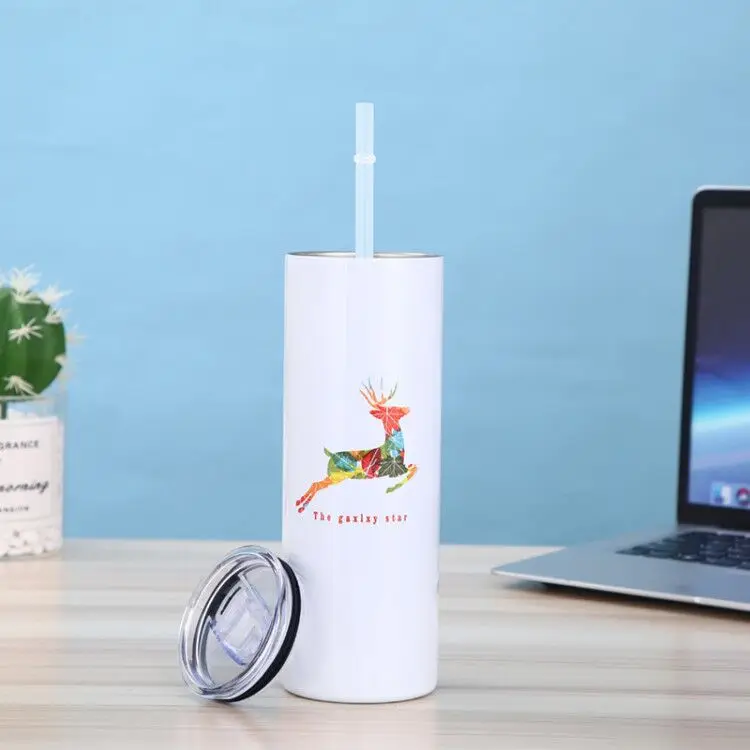 

Amazon hot sell 20oz Sublimation Blanks Straight Skinny Tumbler Stainless Steel Tumbler Cups