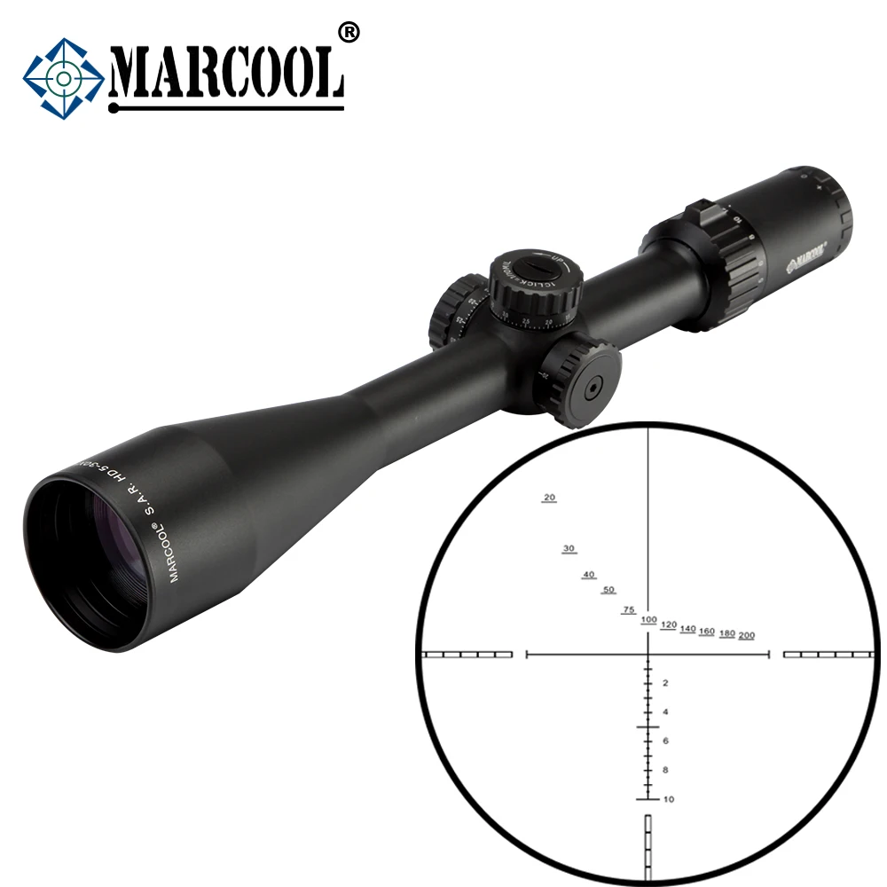 

5-30x56 SF FFP marcool scope with 1/10 MIL objective lens long range scope tactical scopes