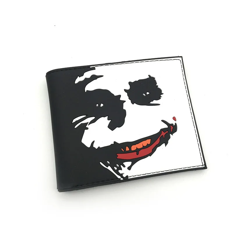 

Professional PU PVC Wallets Supply DC Movie Comics wallet Creative Personality Jack Napier The Joker Wallet for Men Women