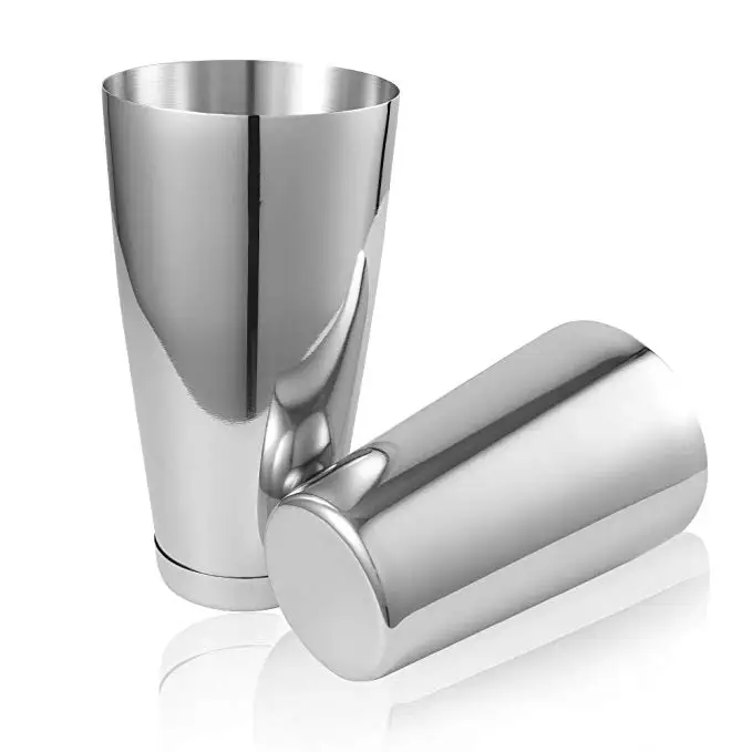 
Two piece pro boston shaker premium cocktail shaker set 